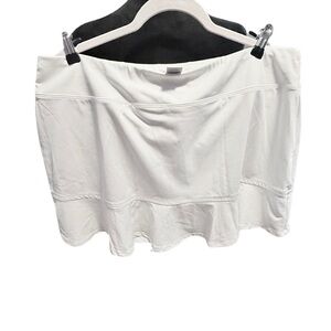 White Flared Golf Skort